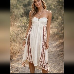 Free People New Romantics strapless dress small